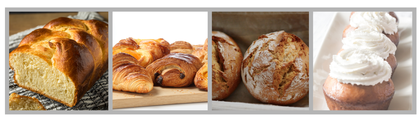 Exemples de création boulangères et pâtissières avec la levure boulangère