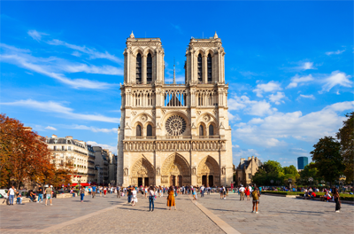 Le parvis de Notre Dame 